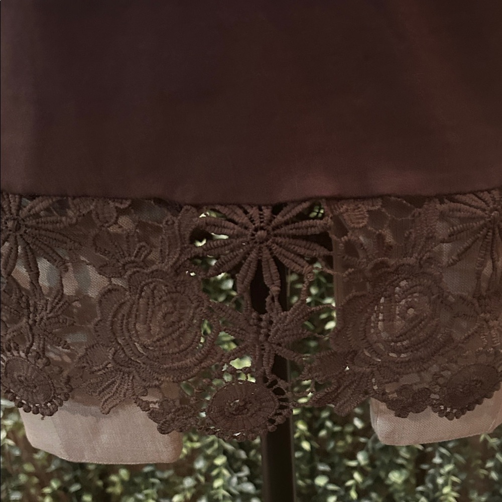 Women’s Top with Crochet Lace Sleeves - Picture 3 of 3